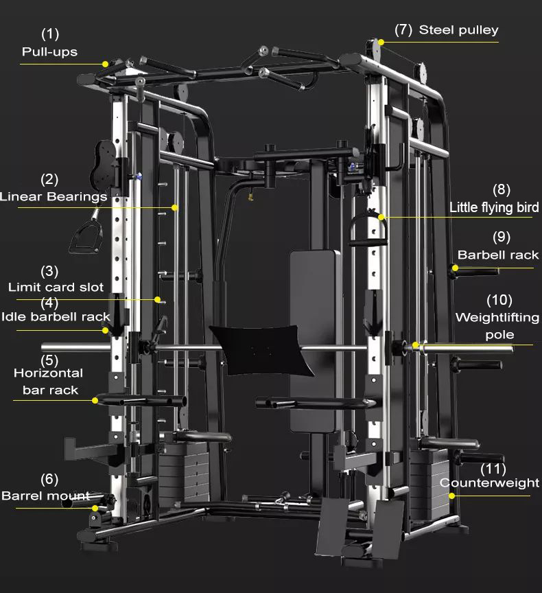 Entrenador de máquina Smith comercial TZH-14