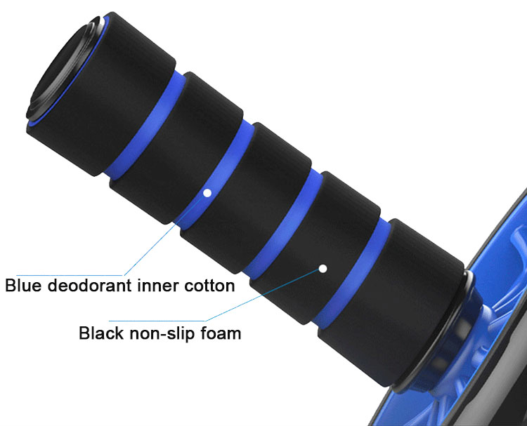Intérieur déodorant bleu en coton Mousse antidérapante noire